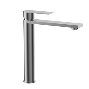 Grifería Lavamanos Stellar Alta 22 cm S/Desagüe Brushed