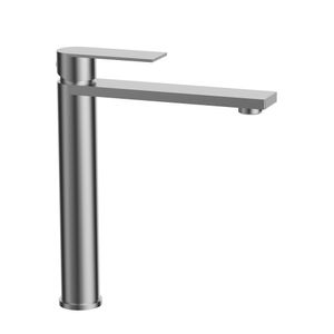 Grifería Lavamanos Stellar Alta 22 cm S/Desagüe Brushed