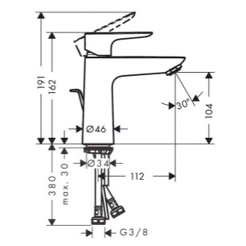 Baños-Griferia-Lavamanos-Talis-E-11-cm-Coolstart-C-Desague-Automatico-71713000-Cromo