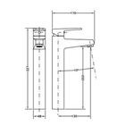 Baños-Griferia-Lavamanos-Klip-Alta-25-cm-S-Desague-64136-16-45-66-Cromo