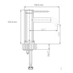 Baños-Griferia-lavamanos-Trend-9-cm-sin-Desague-Gun-Grey