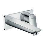 Baños-Griferia-Lavamanos-Logis-Muro-20-cm-C-Desague-71220000-Cromo