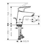 Baños-Griferia-Lavamanos-Logis-7-cm-C-Desague-Automatico-71070000-Cromo
