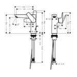 Baños-Griferia-Lavamanos-Talis-E-13-cm-C-Desague-Automatico-71754670-Negro-Mate