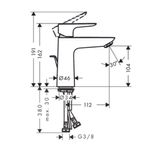 Baños-Griferia-Lavamanos-Talis-E-11-cm-C-Desague-Automatico-71710000-Cromo