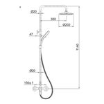 Baños-Columna-Ducha-Trento-20-Cm-Cromo
