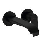 Baños-Griferia-Lavamanos-Vivenis-Muro-20-Cm-C-Desague-75050670-Negro-Mate