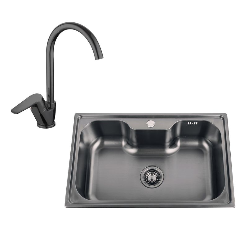 Cocina-Lavaplato-Brooklyn-Black-Satin---Griferia-Concept-Negra