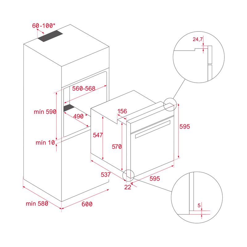 Cocina-Horno-empotrado-convector-HSB-635S-FL