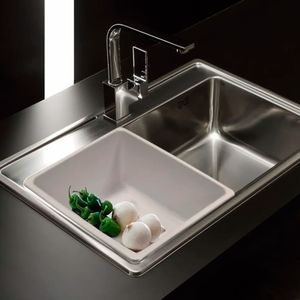 Pileta Accesoria Piac Q71 para Lavaplatos Blanco