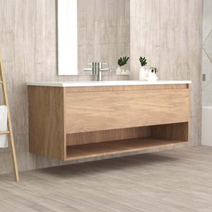 Mueble de Baño Queen 1 Cajón y Repisa Caramel 1000 mm