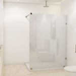 Baños-Mampara-Ducha-Fosco-Fija-Acero-Inoxidable-1500x1900-mm