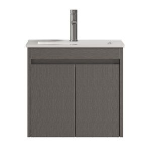 Mueble de Baño Nepal 2 Puertas con Lavamanos Armado Dark Grey 700 mm
