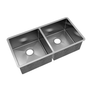 Lavaplatos Recta Doble Acero Inox Cepillado 820x400x250 mm