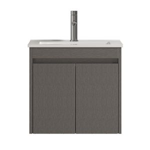 Mueble de Baño Nepal 2 Puertas con Lavamanos Desarmado Dark Grey 500 mm