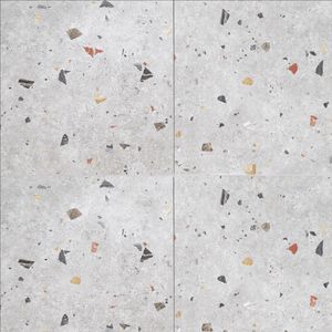 Porcelanato Sonar Silver Gris Claro Mate 66x66 cm