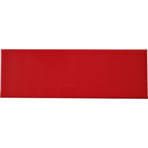 Cerámica Muro Ice Colors Rojo Brillante 10x30 cm