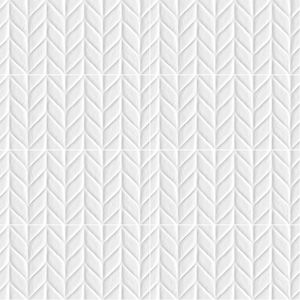 Cerámica Muro Ice Deco Chevron Blanco Brillante 30x60 cm