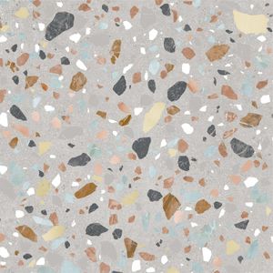 Gres Porcelánico Orbit Terrazo Light Grey Mate 60x60 cm