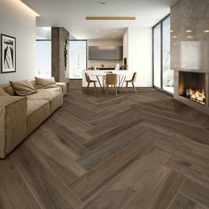 Porcelanato Amazon Dark Café Oscuro 20x120 cm