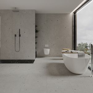 Porcelanato Urbe Terrazo Grey Mate 60x120 cm