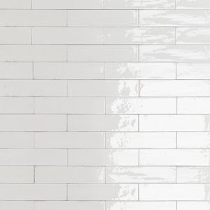 Porcelanato Lume White Pulido 6x24.5 cm