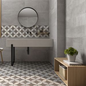 Porcelanato Essen Gris Relieve Lineal Mate Rústico 45x90 cm