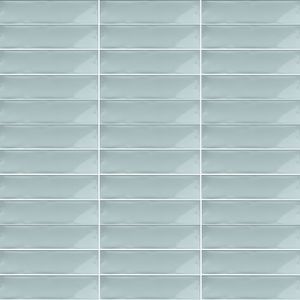 Cerámica Muro Ocean Sky Blue Brillante 7.5x30 cm