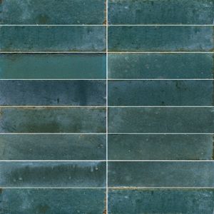 Cerámica Muro Hope Azul Brillante 7.5x30 cm