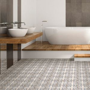 Porcelanato Caribbean Santa Lucia Multicolor Mate 15x15 cm