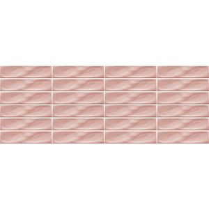 Cerámica Muro Ice Craft Rosa Brillante 6.8x28 cm