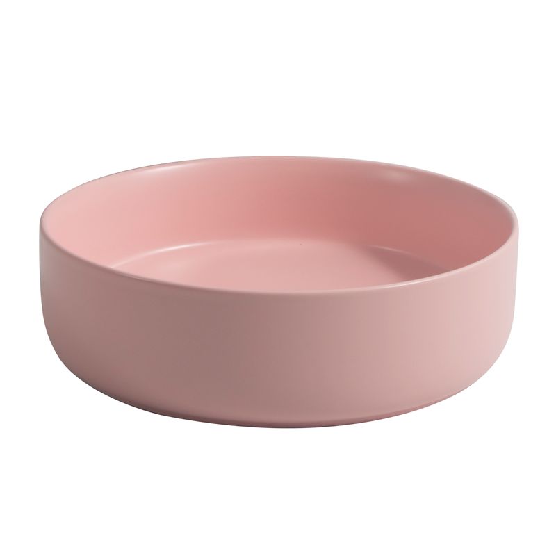 Baños-Lavamanos-de-Sobreponer-Dream-Pink-Redondo-sin-Rebalse-400x400x120-mm