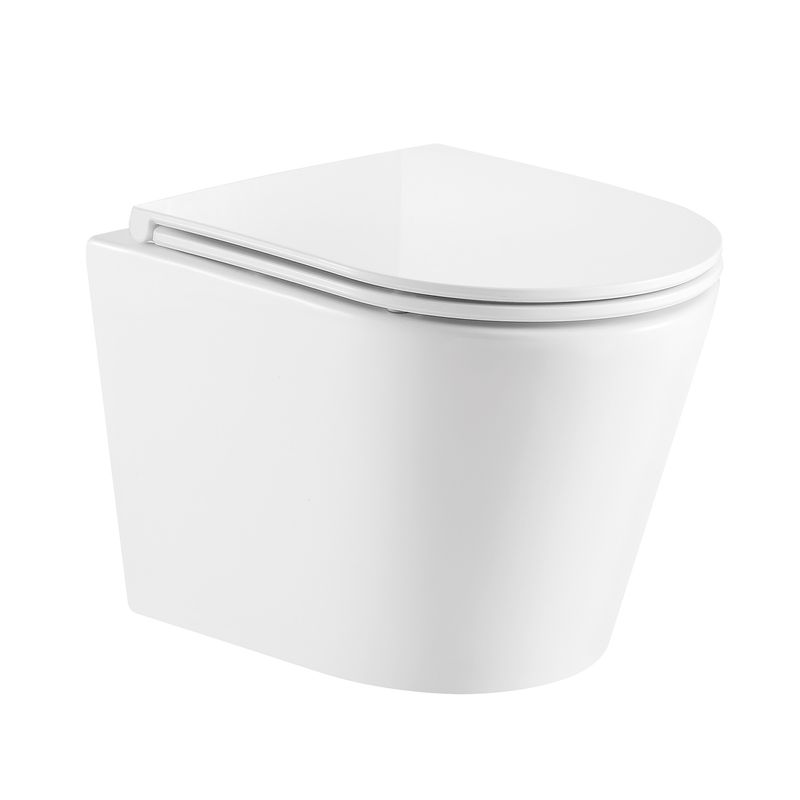 Baños-WC-Eclipse-Suspendido-para-Estanque-Empotrado-con-Asiento-Caida-Amortiguada-Blanco