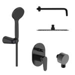 Baños-Pack-Griferia-de-Ducha-Klipen-Negro