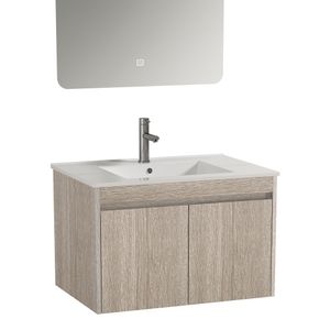 Mueble de Baño Nepal 2 Puertas con Lavamanos Desarmado Brown Wood 800 mm