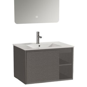 Mueble de Baño Nepal 2 Puertas y Repisa con Lavamanos Dark Grey 800 mm