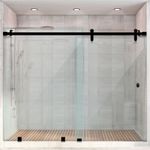 Baños-Mampara-Corredera-Incolora-Negro-Mate-1500x1900-mm