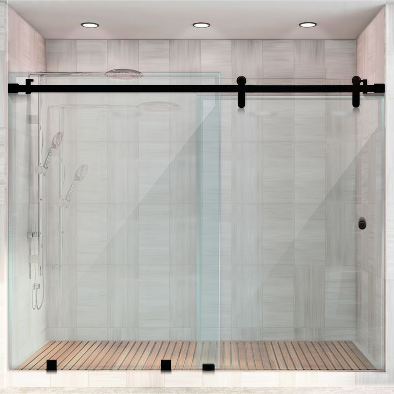 Baños-Mampara-Corredera-Incolora-Negro-Mate-1500x1900-mm