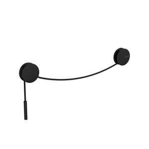 Toallero Diabolo Regulable Negro Mate 20-40 cm