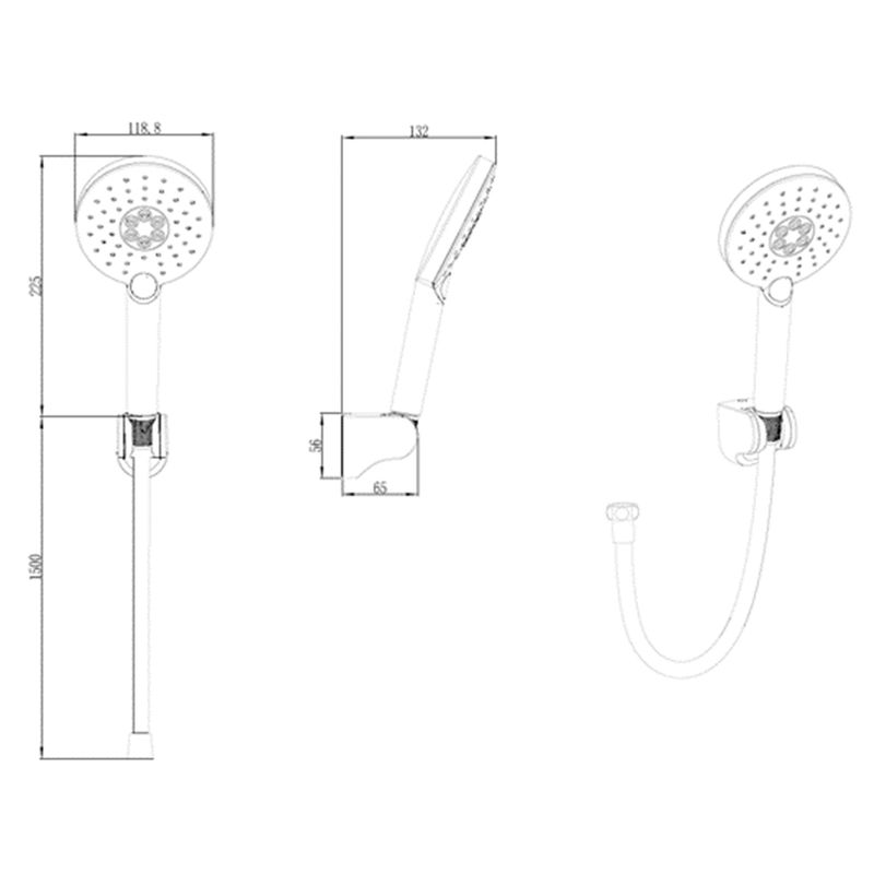 Baños-Set-de-Ducha-Urban-Gun-Grey
