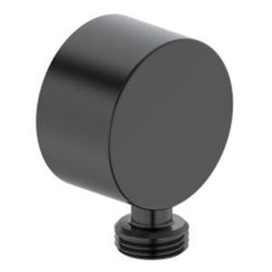 Unión muro para ducha Basic Negro Mate