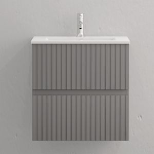 Mueble de Baño Amelia con Lavamanos Thunder Grey Matt 600x600x455 mm