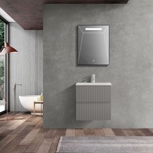 Mueble de Baño Amelia con Lavamanos Thunder Grey Matt 600x600x455 mm