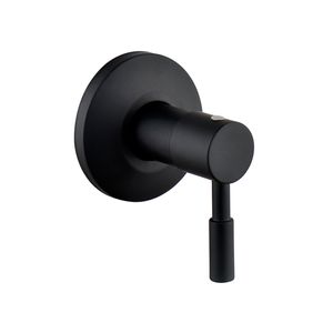 Llave de Paso Negro Mate para Agua