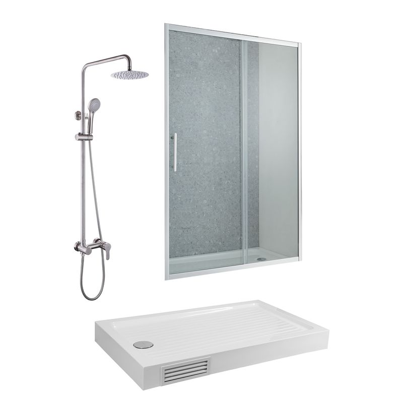 Baños-Pack-Mampara-Aura---Receptaculo-Zen---Columna-New-Home