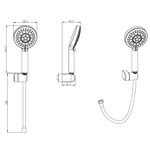 Baños-Set-ducha-fono-Stellar-con-flexible-y-soporte-brushed