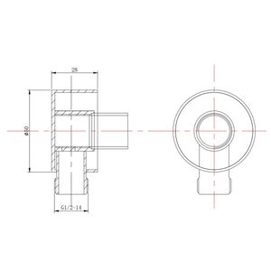 Unión Muro Urban-N Gun Grey He-HE 1/2"
