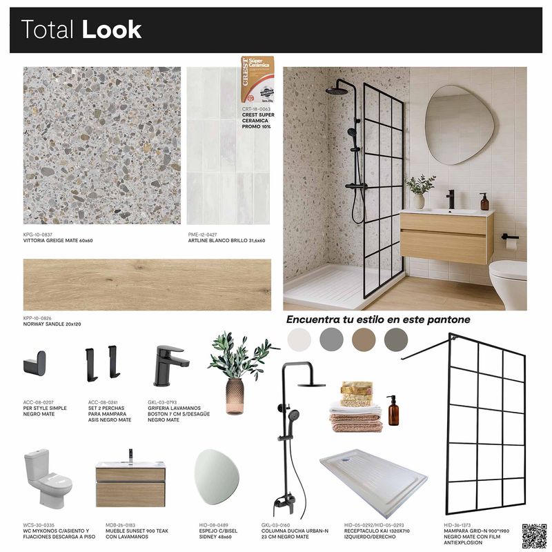 Baños-Columna-Ducha-Urban-N-23-Cm-Negro-Mate