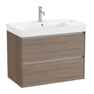 Mueble con Cubierta 2 cajones Mate Ona Unik Olmo Oscuro 800x460x645mm