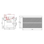 Baños-Mueble-De-Baño-City-90-Cm-2-Cajones-Nutwood-con-Lavamanos